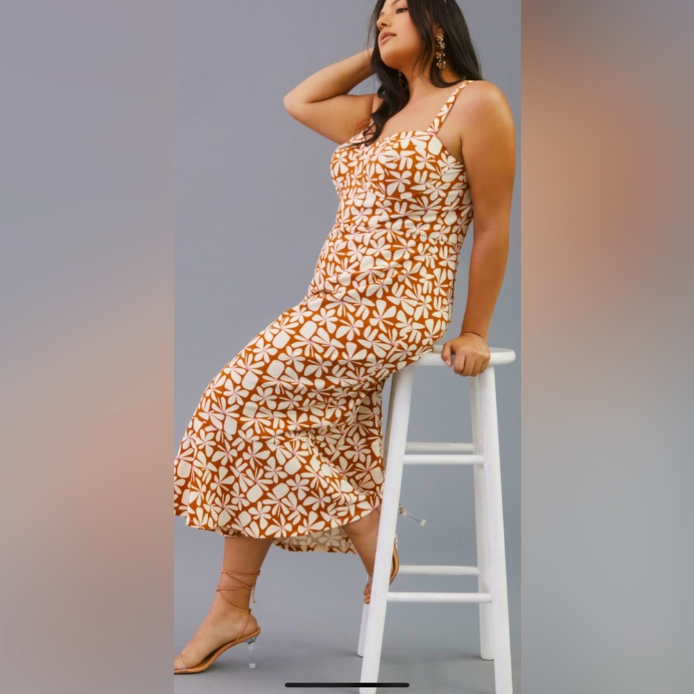Hutch Floral Slim Midi Dress